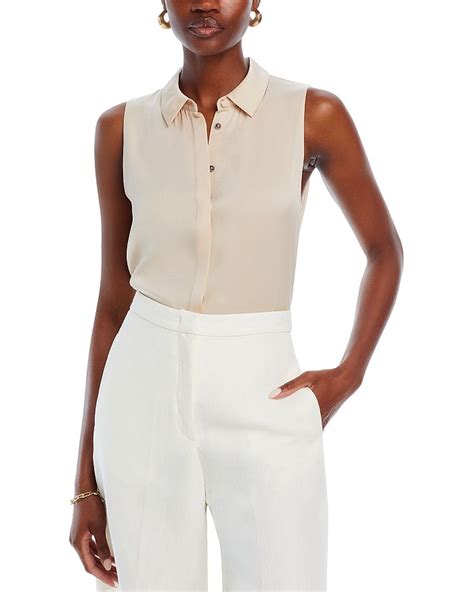 celine sleeveless blouse|authentic Celine tops.